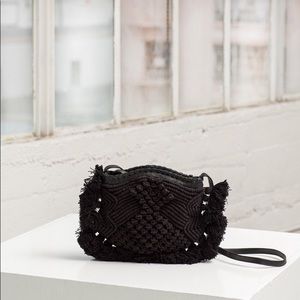 Cleobella | Black Macrame Purse